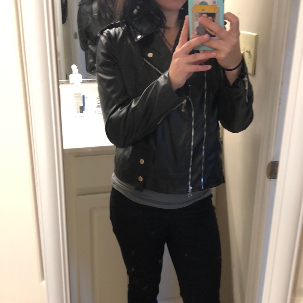 Faux Leather Jacket